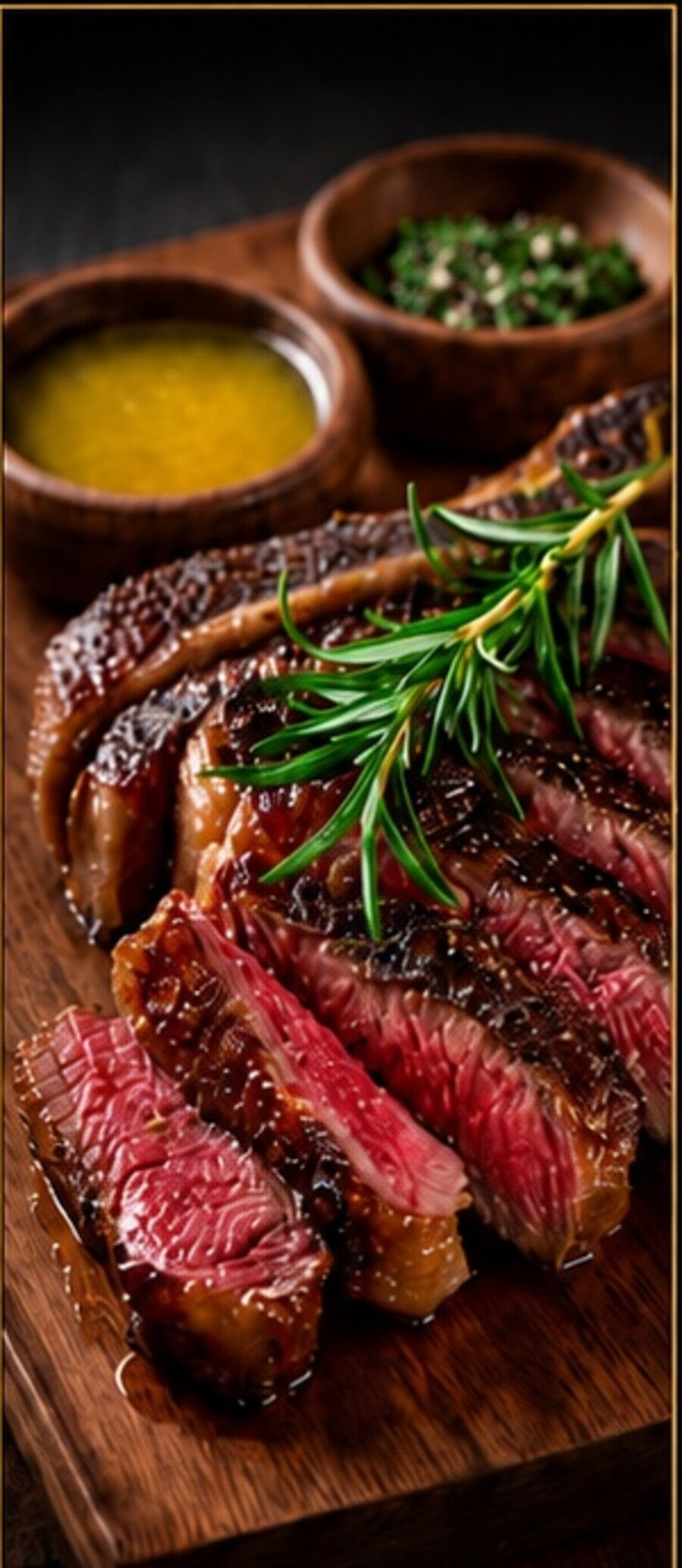 New York strip steak served at Hello Chicago